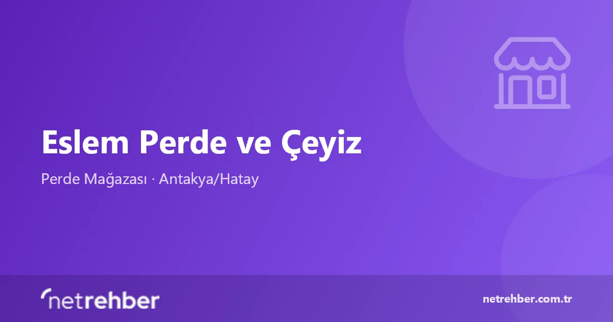 Eslem Perde ve Çeyiz kapak görseli