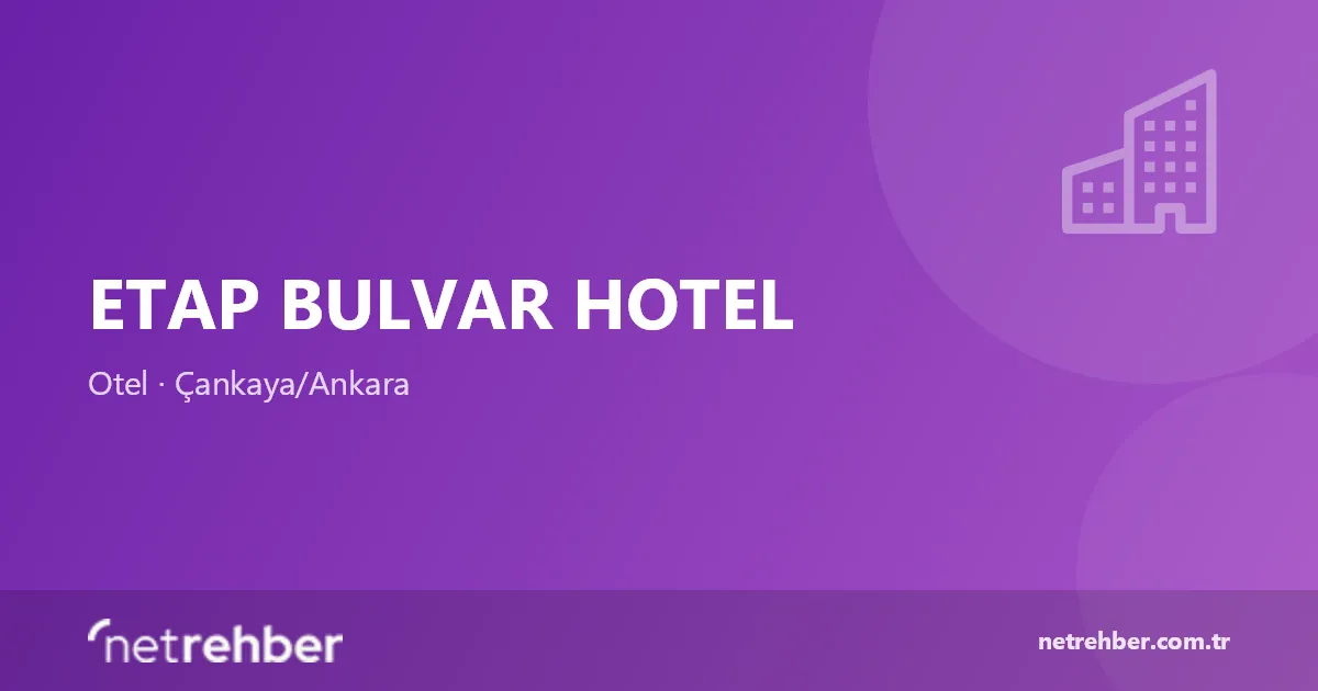 Etap Bulvar Hotel kapak görseli