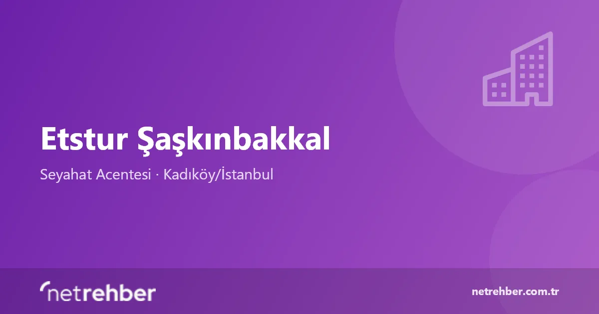 Etstur Şaşkınbakkal kapak görseli