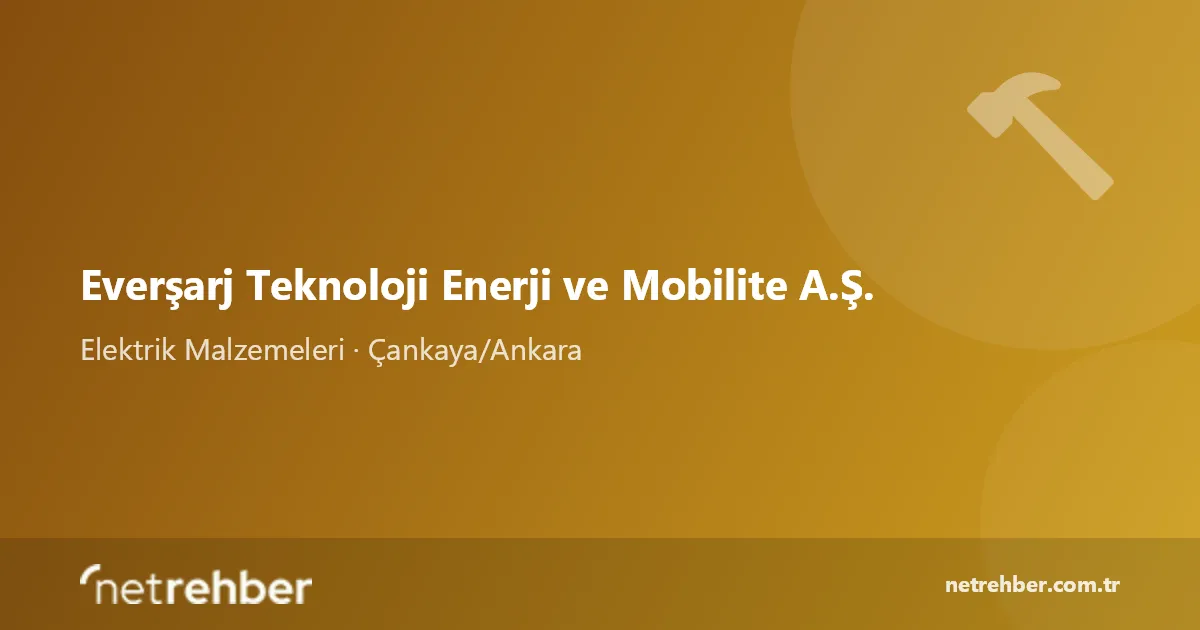 Everşarj Teknoloji Enerji ve Mobilite A.Ş. kapak görseli