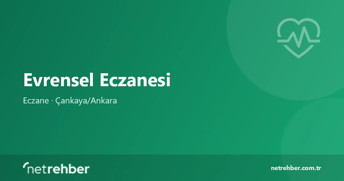 Evrensel Eczanesi kapak görseli