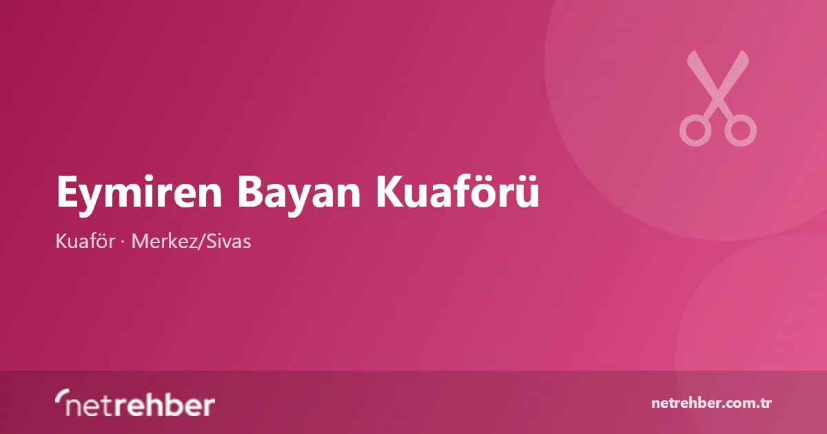 Eymiren Bayan Kuaförü kapak görseli
