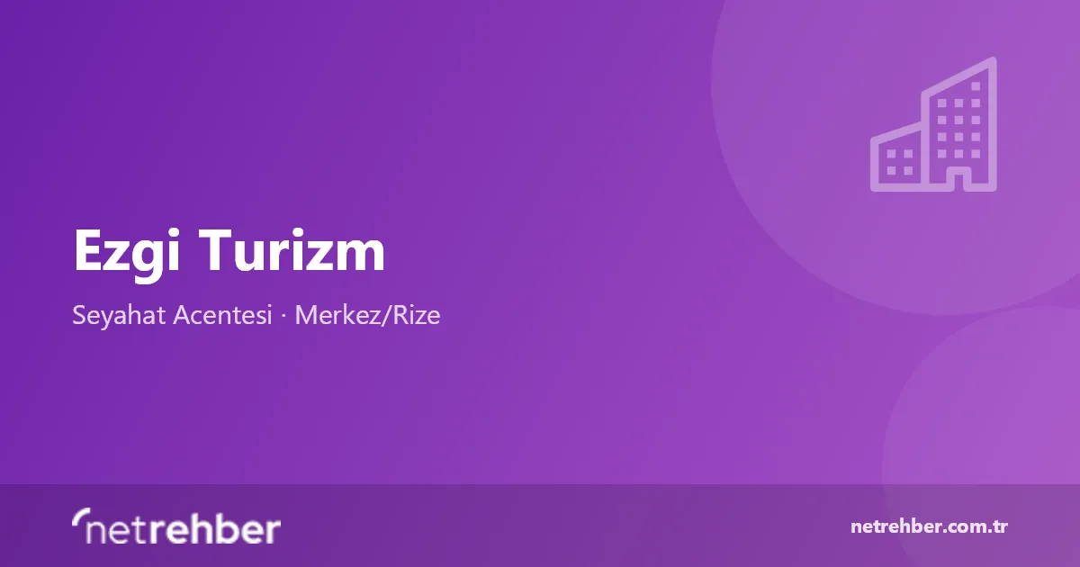 Ezgi Turizm kapak görseli