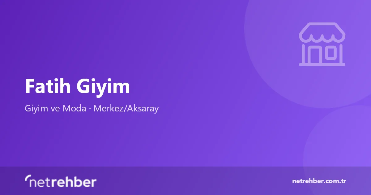 Fatih Giyim kapak görseli