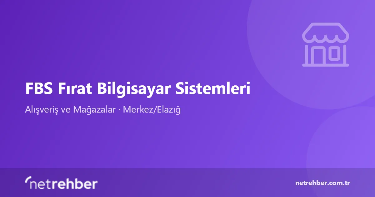 FBS Fırat Bilgisayar Sistemleri kapak görseli