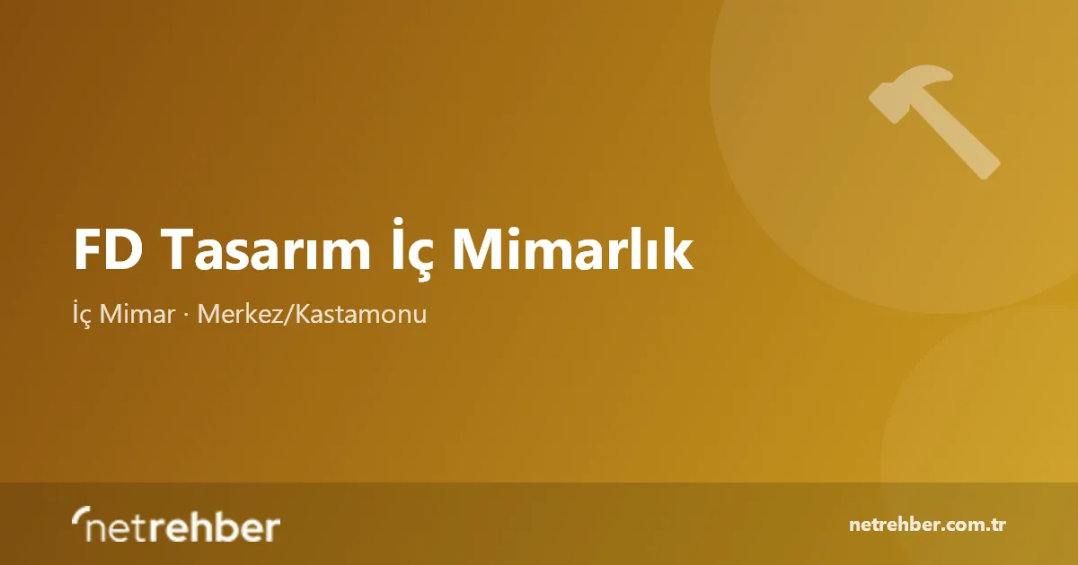 FD Tasarım İç Mimarlık kapak görseli