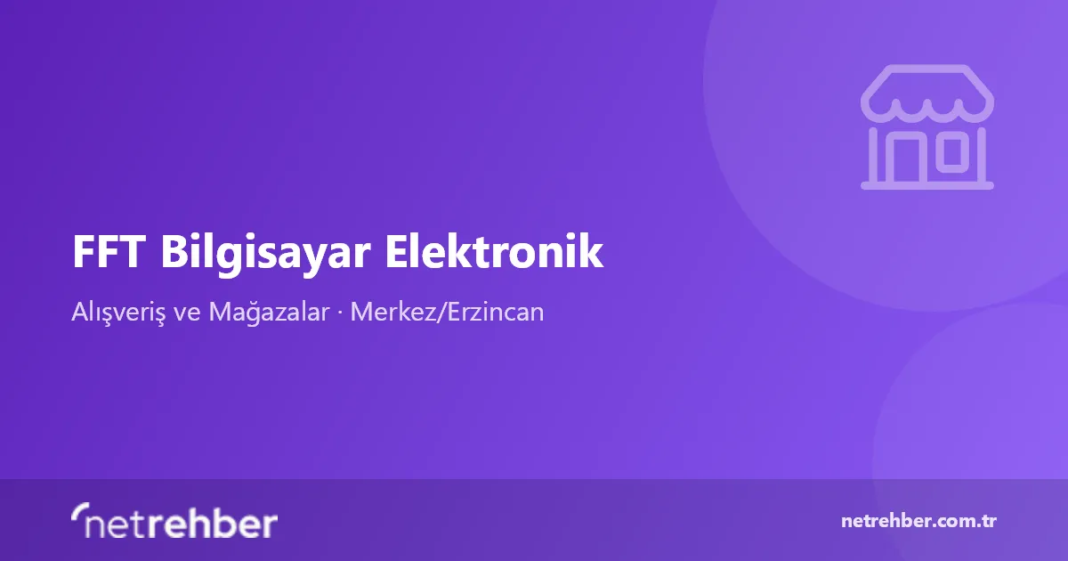 FFT Bilgisayar Elektronik kapak görseli