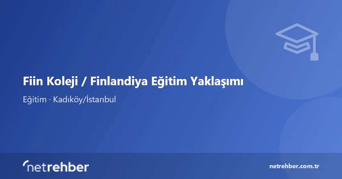 Fiin Koleji / Finlandiya Eğitim Yaklaşımı kapak görseli