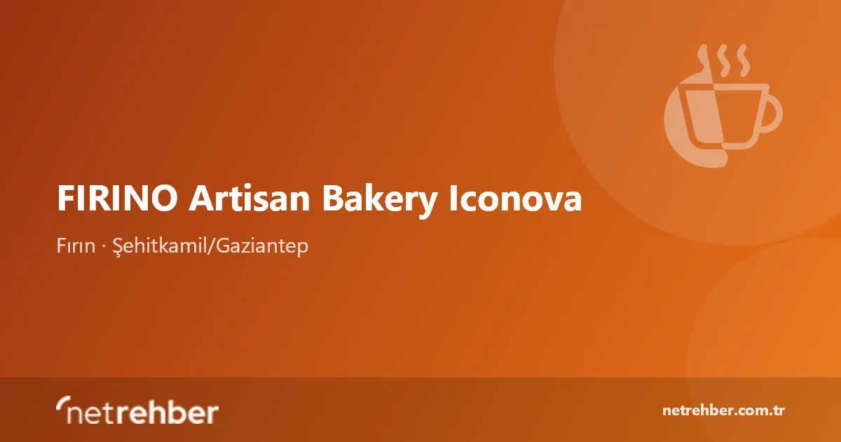 FIRINO Artisan Bakery Iconova kapak görseli