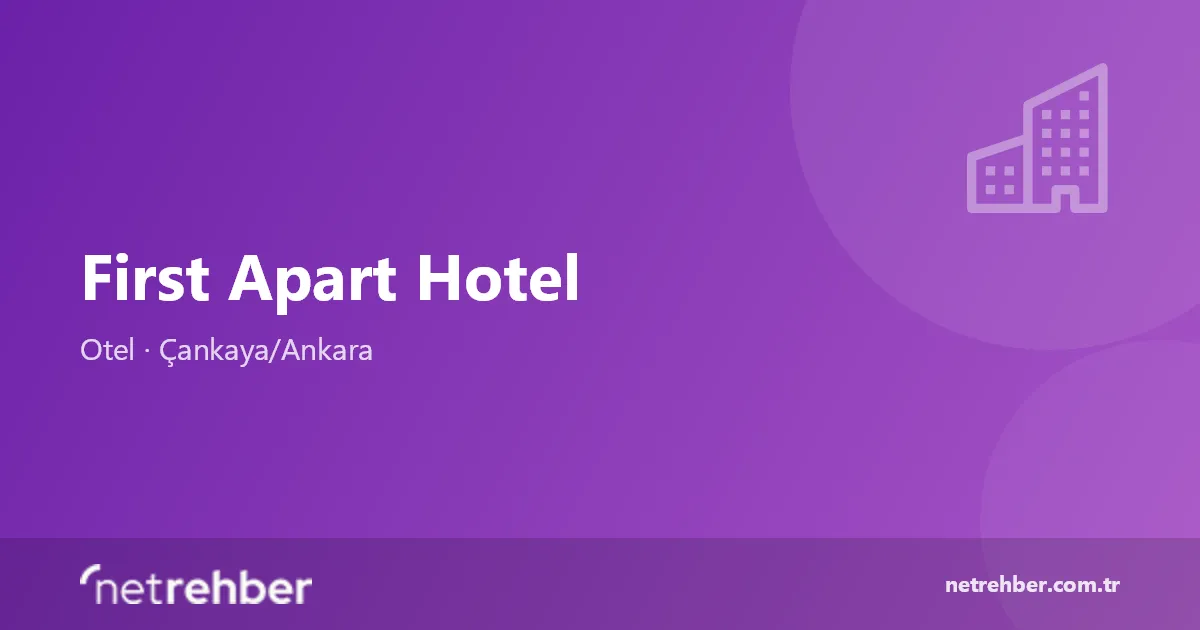 First Apart Hotel kapak görseli