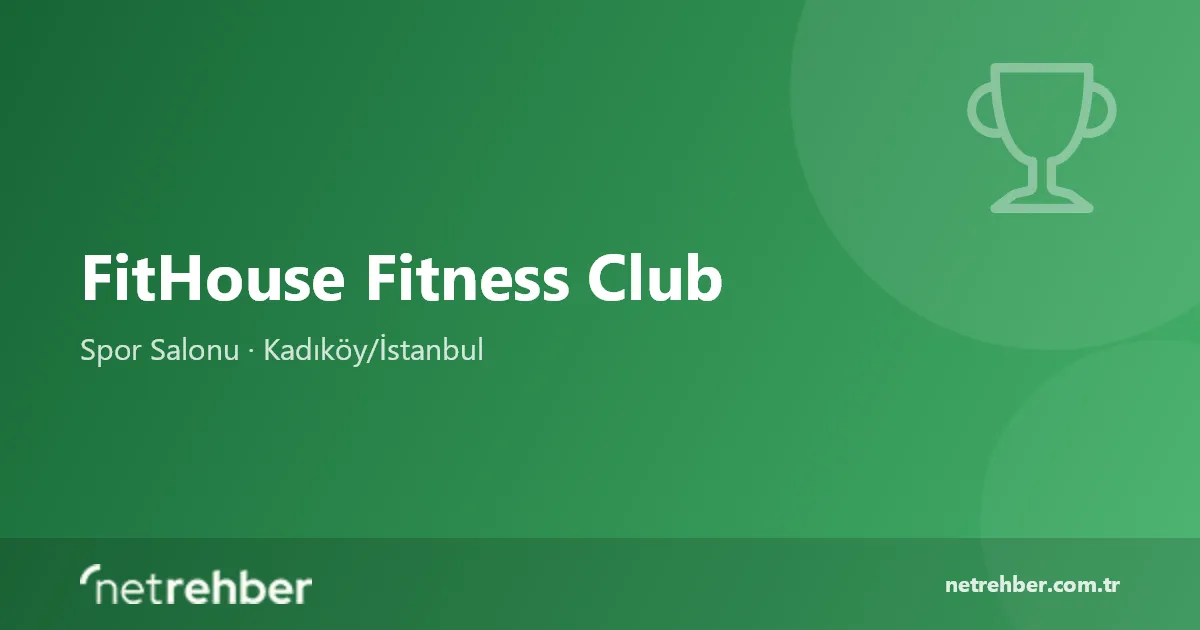 FitHouse Fitness Club kapak görseli