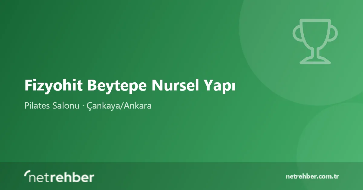 Fizyohit Beytepe Nursel Yapı kapak görseli