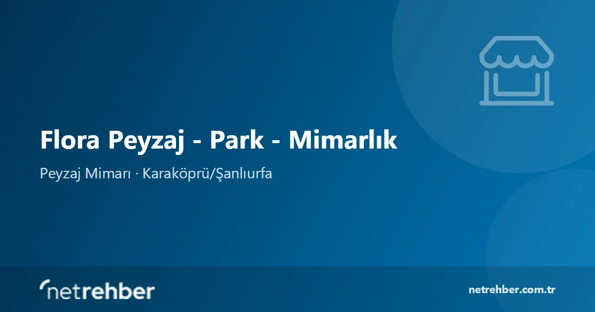 Flora Peyzaj - Park - Mimarlık kapak görseli