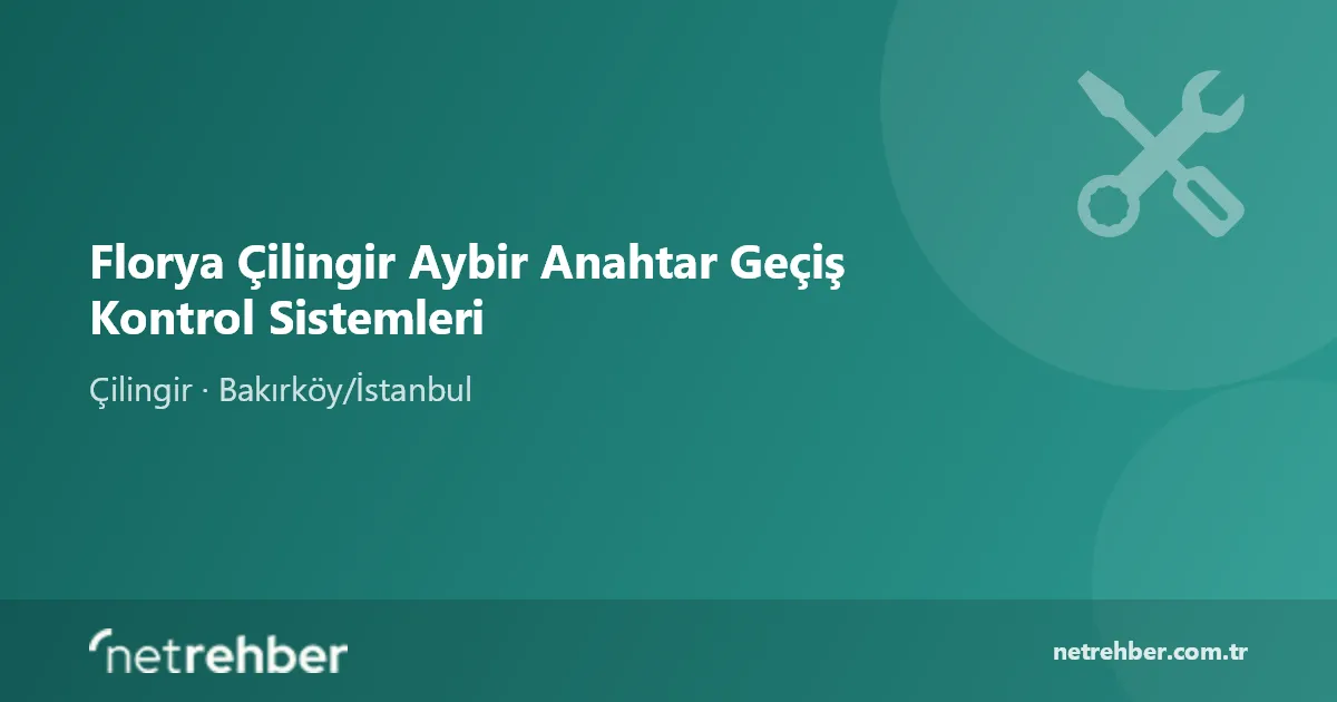 Florya Çilingir Aybir Anahtar Geçiş Kontrol Sistemleri kapak görseli