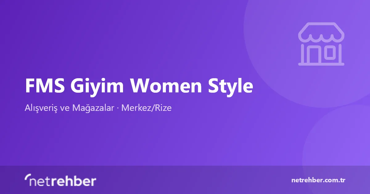 FMS Giyim Women Style kapak görseli