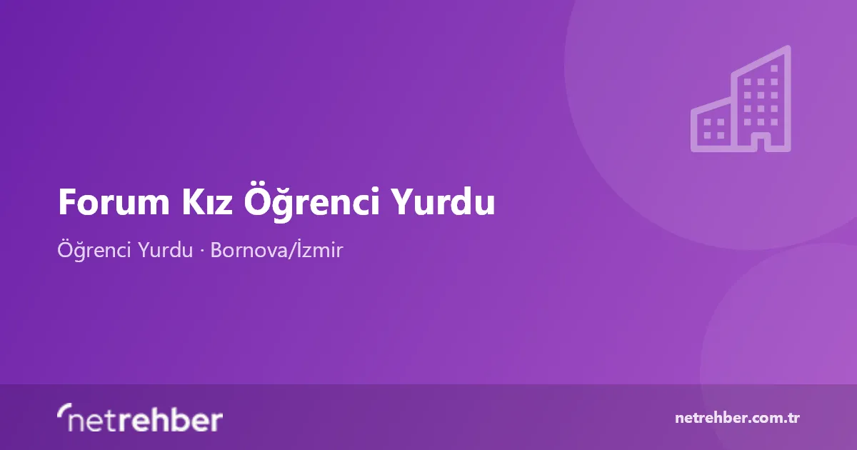 Forum Kız Öğrenci Yurdu kapak görseli