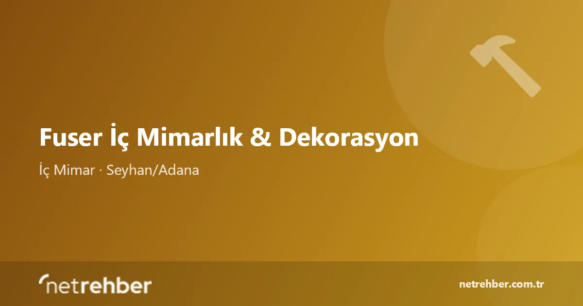 Fuser İç Mimarlık & Dekorasyon kapak görseli