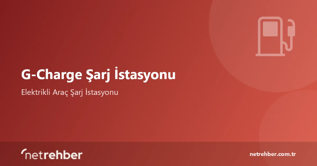 G-Charge Şarj İstasyonu kapak görseli