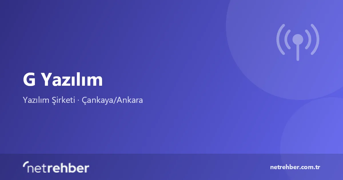 G Yazılım kapak görseli