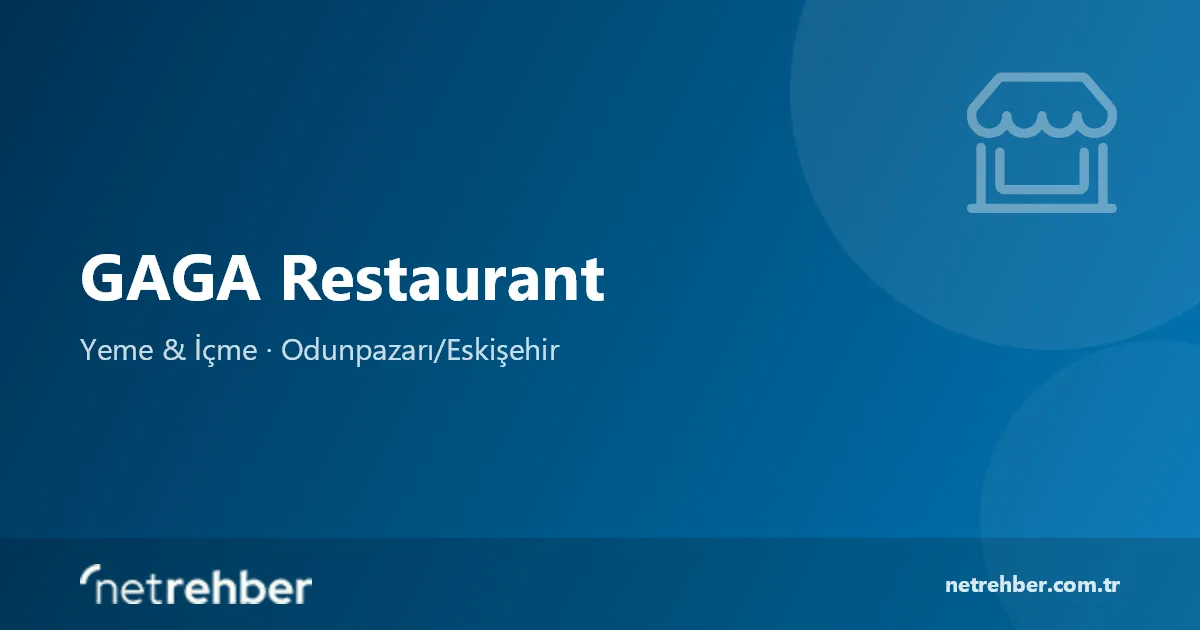 GAGA Restaurant kapak görseli