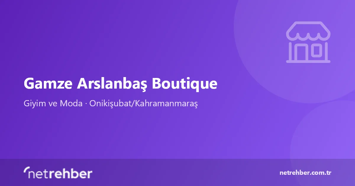 Gamze Arslanbaş Boutique kapak görseli