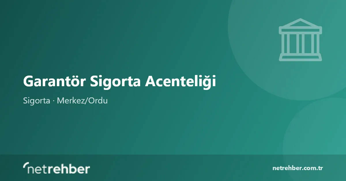 Garantör Sigorta Acenteliği kapak görseli