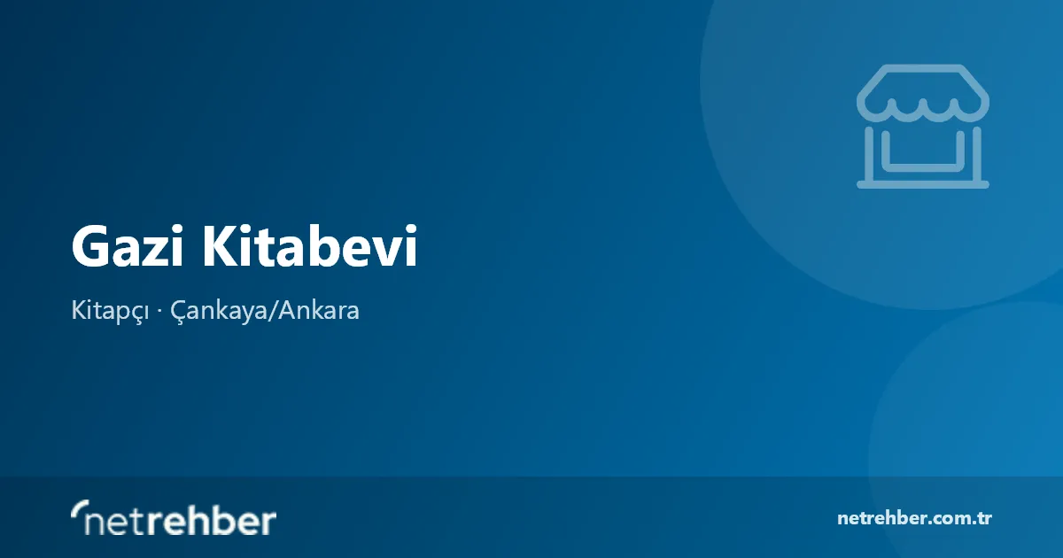 Gazi Kitabevi kapak görseli