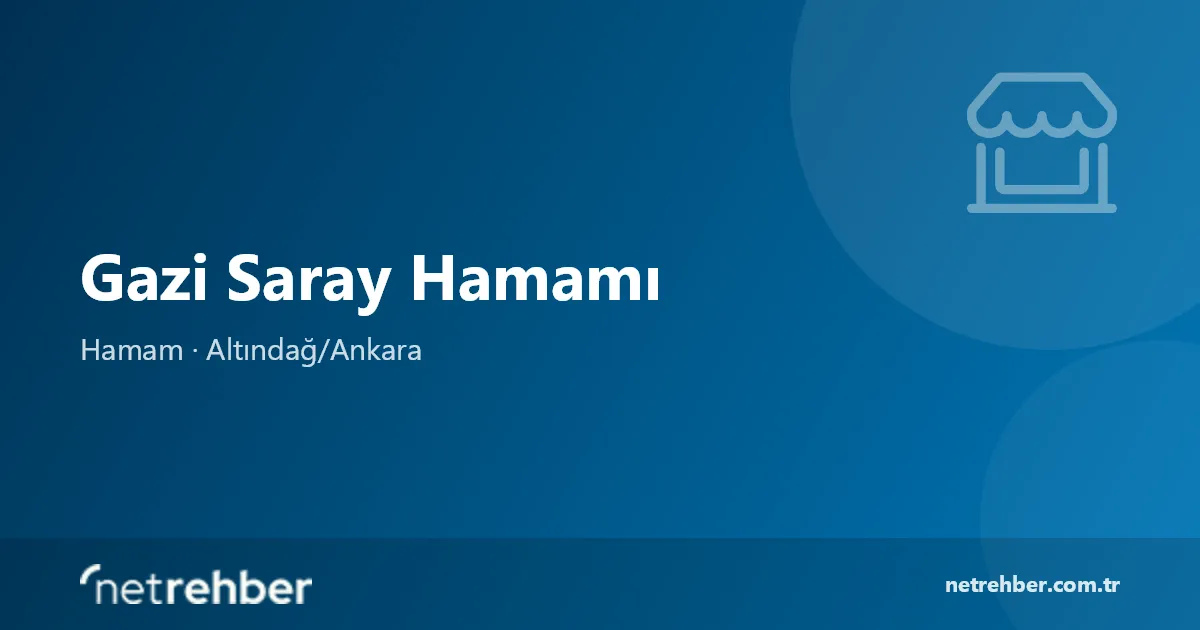 Gazi Saray Hamamı kapak görseli