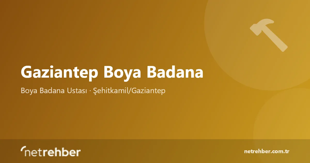 Gaziantep Boya Badana kapak görseli