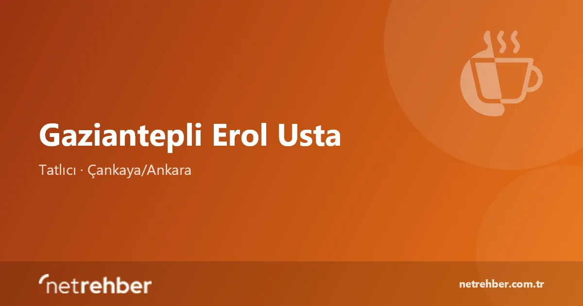 Gaziantepli Erol Usta kapak görseli