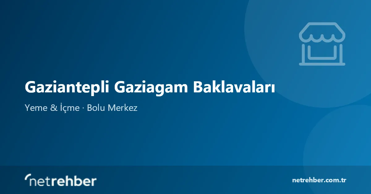 Gaziantepli Gaziagam Baklavaları kapak görseli