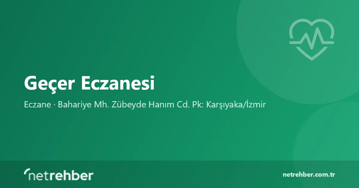 Geçer Eczanesi kapak görseli