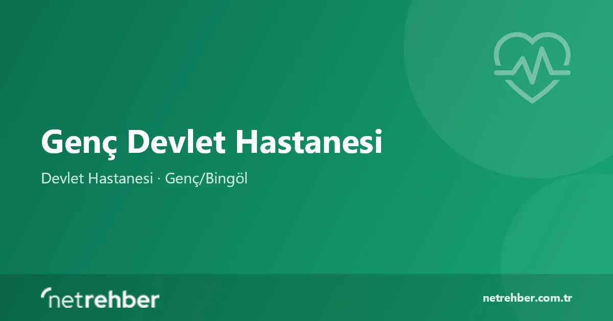 Genç Devlet Hastanesi kapak görseli