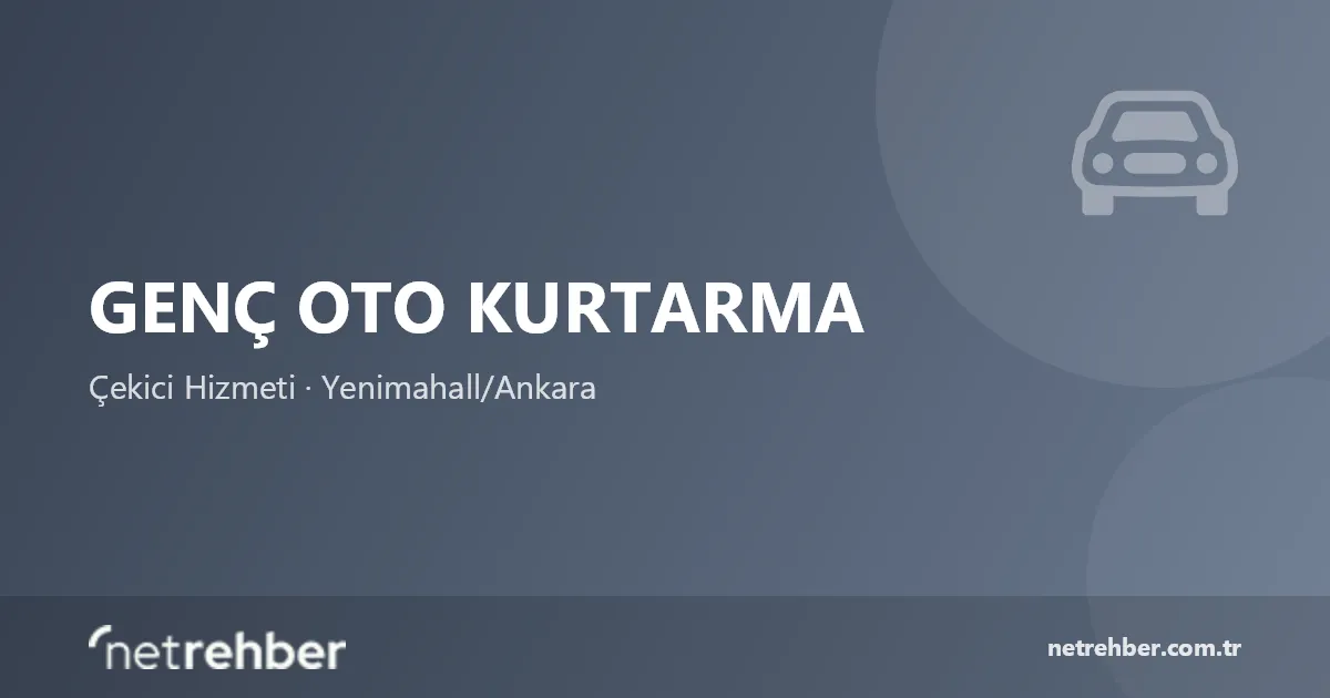 Genç Oto Kurtarma kapak görseli