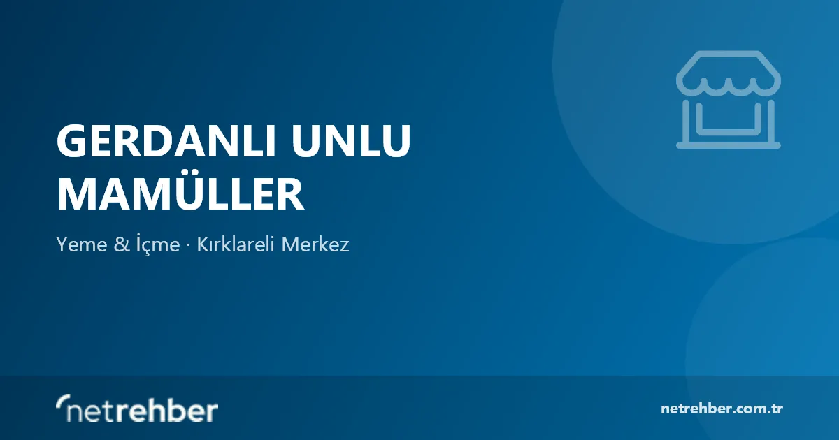 Gerdanlı Unlu Mamüller kapak görseli