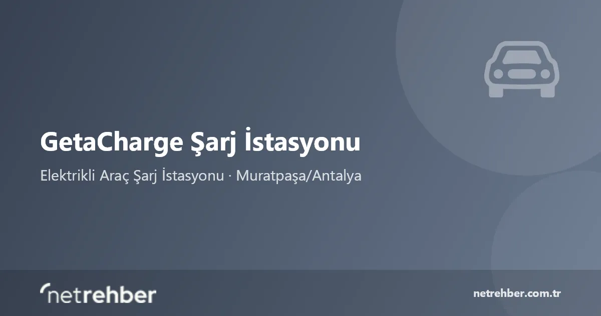 GetaCharge Şarj İstasyonu kapak görseli