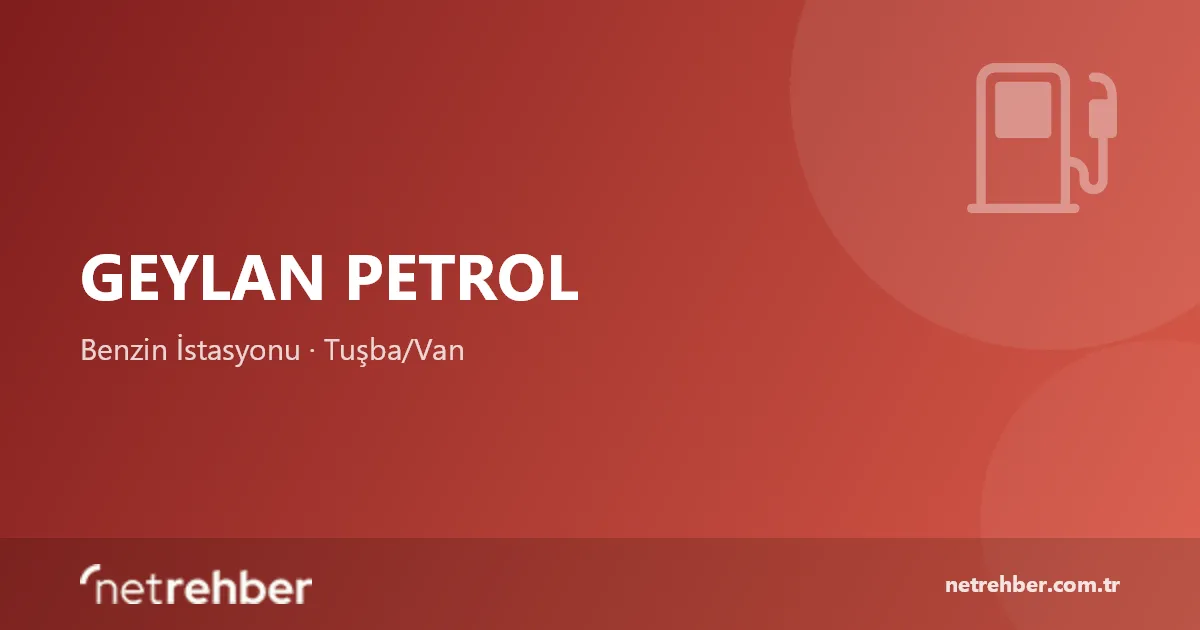Geylan Petrol kapak görseli