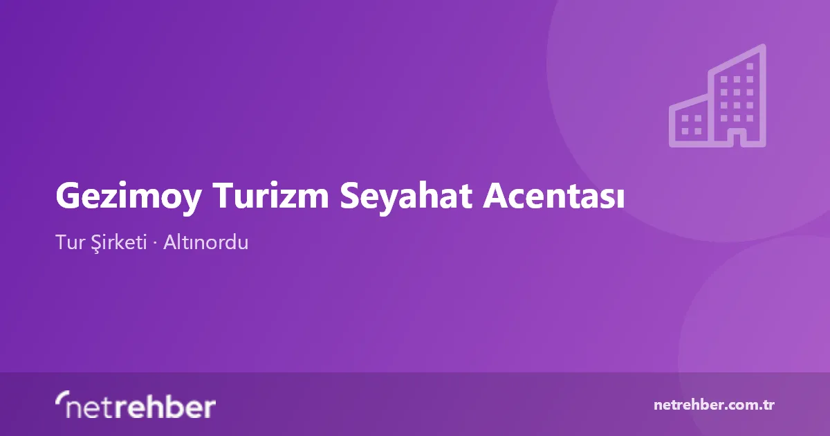 Gezimoy Turizm Seyahat Acentası kapak görseli