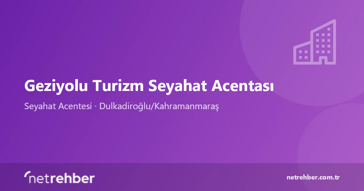 Geziyolu Turizm Seyahat Acentası kapak görseli