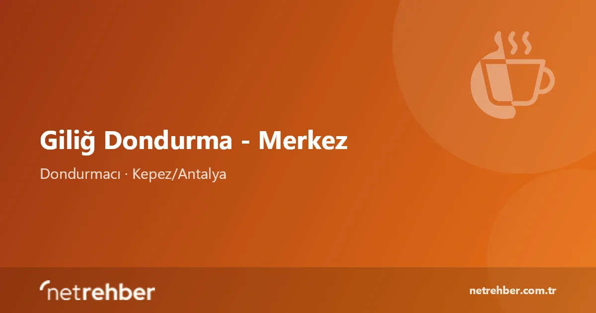 Giliğ Dondurma - Merkez kapak görseli