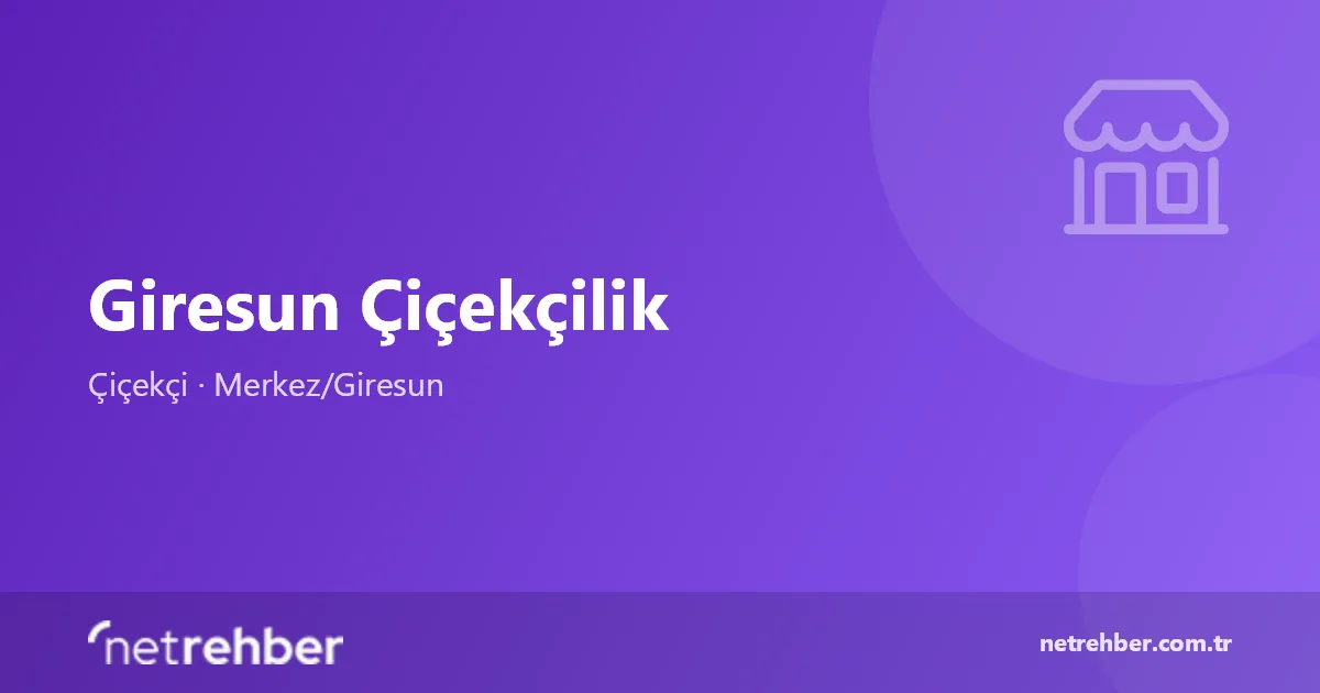 Giresun Çiçekçilik kapak görseli