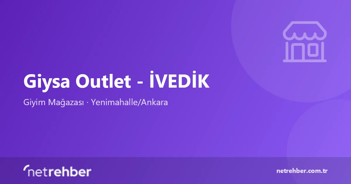 Giysa Outlet - İVEDİK kapak görseli
