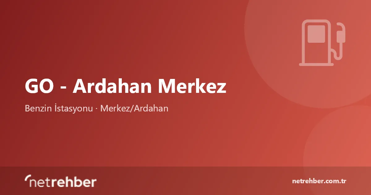 GO - Ardahan Merkez kapak görseli