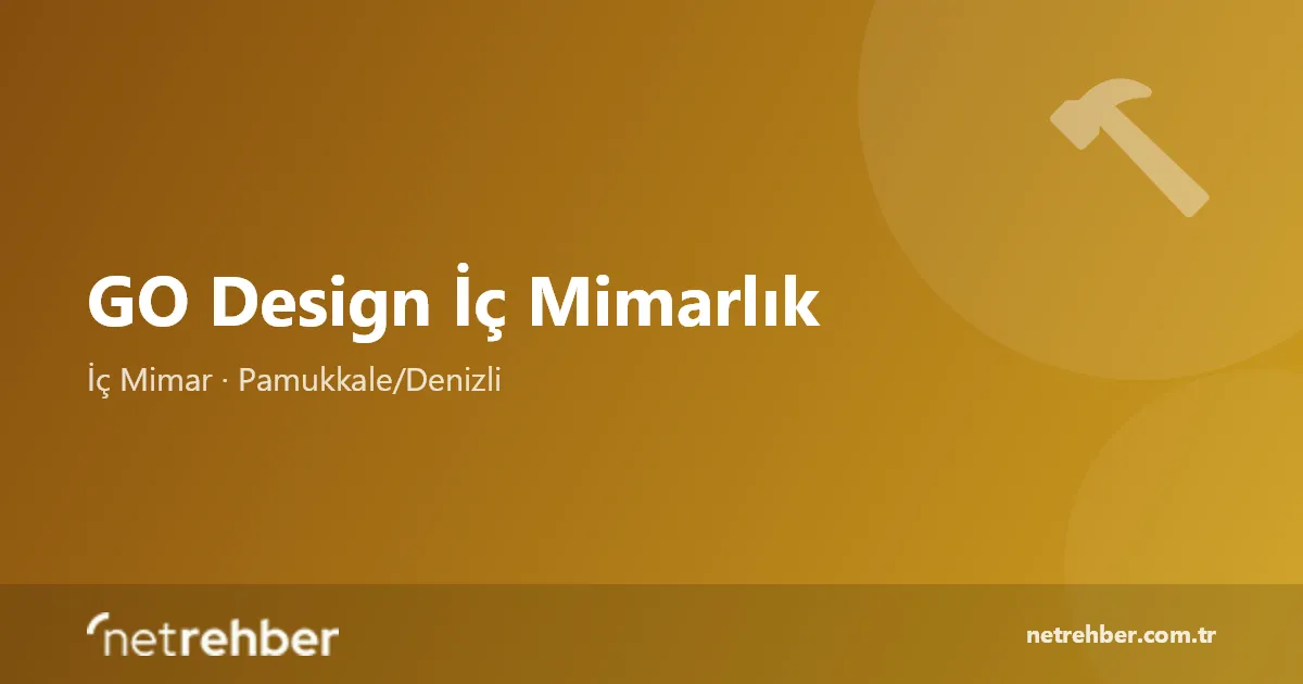 GO Design İç Mimarlık kapak görseli