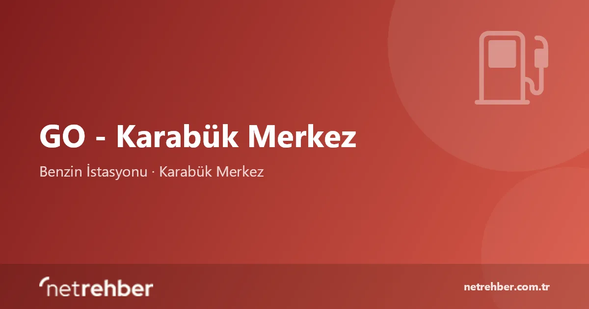 GO - Karabük Merkez kapak görseli
