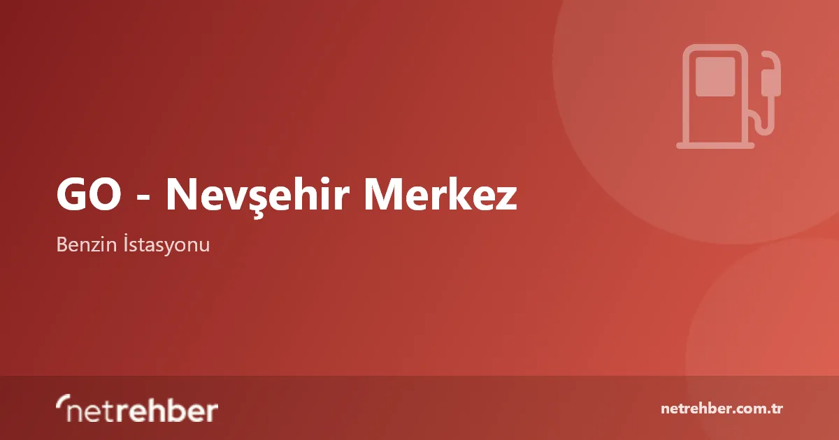 GO - Nevşehir Merkez kapak görseli