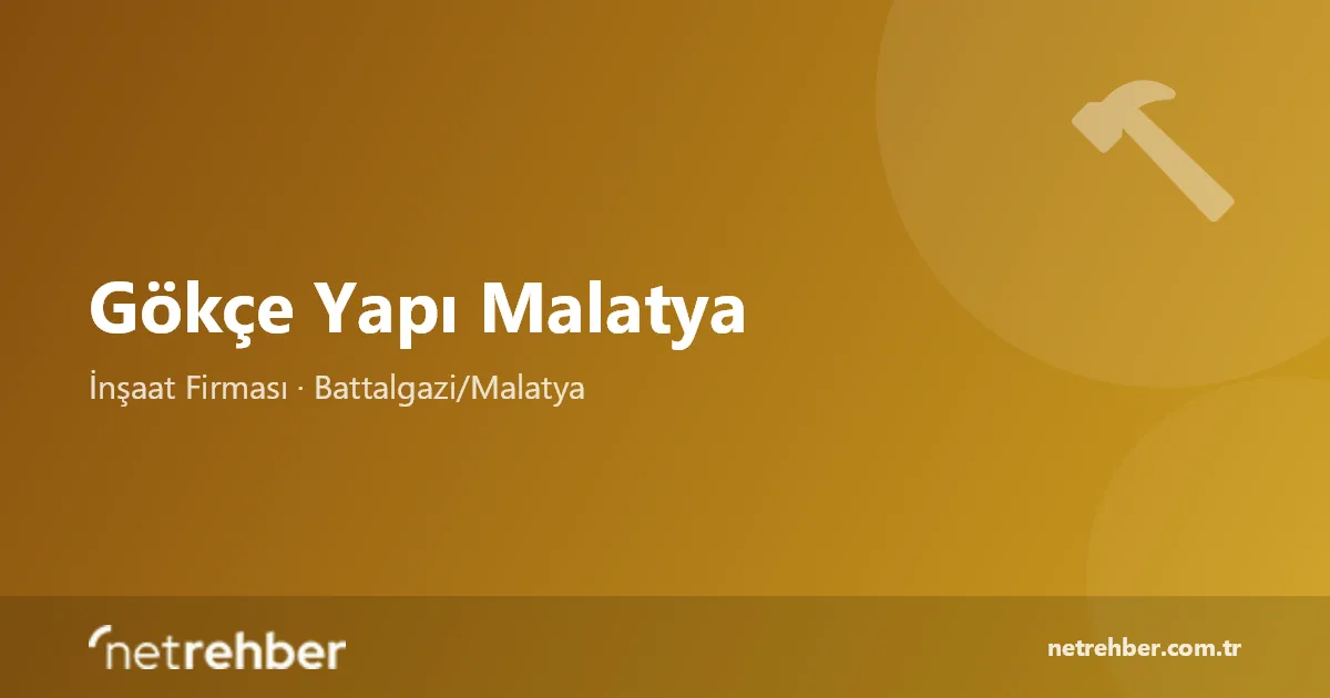 Gökçe Yapı Malatya kapak görseli