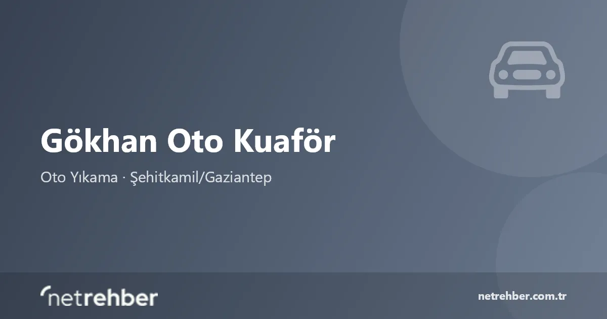 Gökhan Oto Kuaför kapak görseli