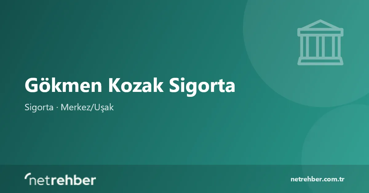 Gökmen Kozak Sigorta kapak görseli