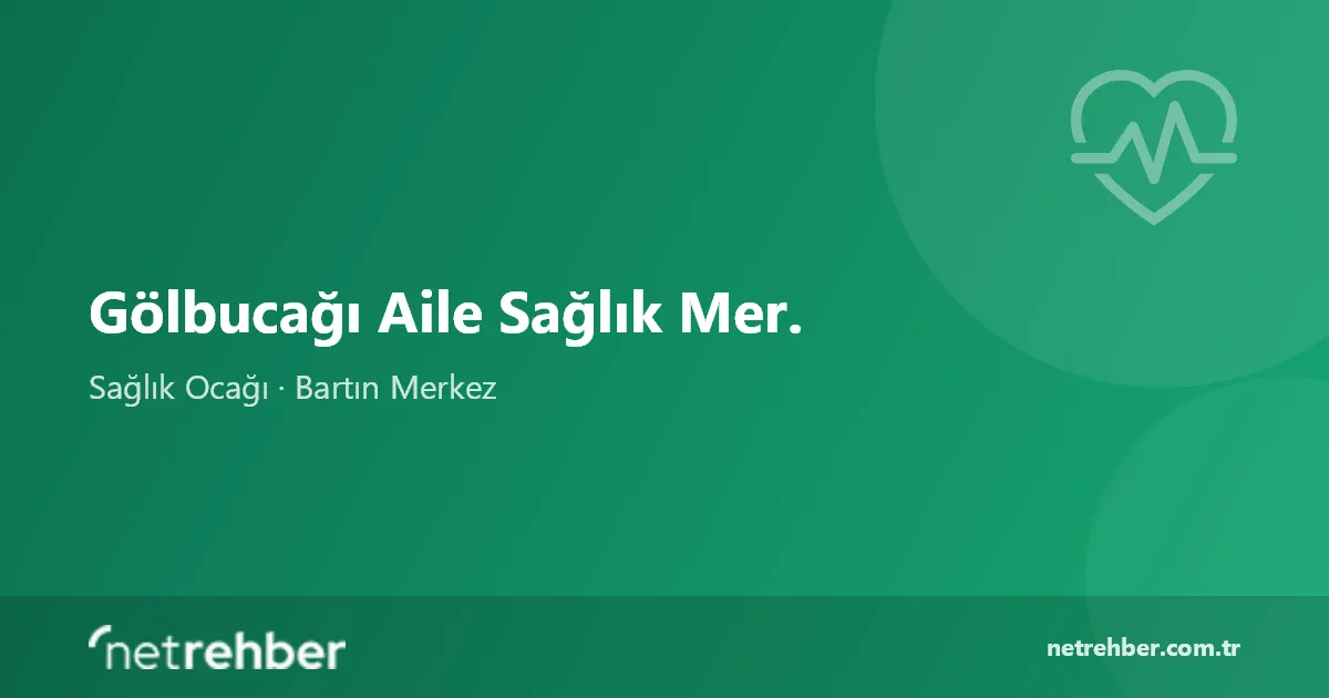 Gölbucağı Aile Sağlık Mer. kapak görseli